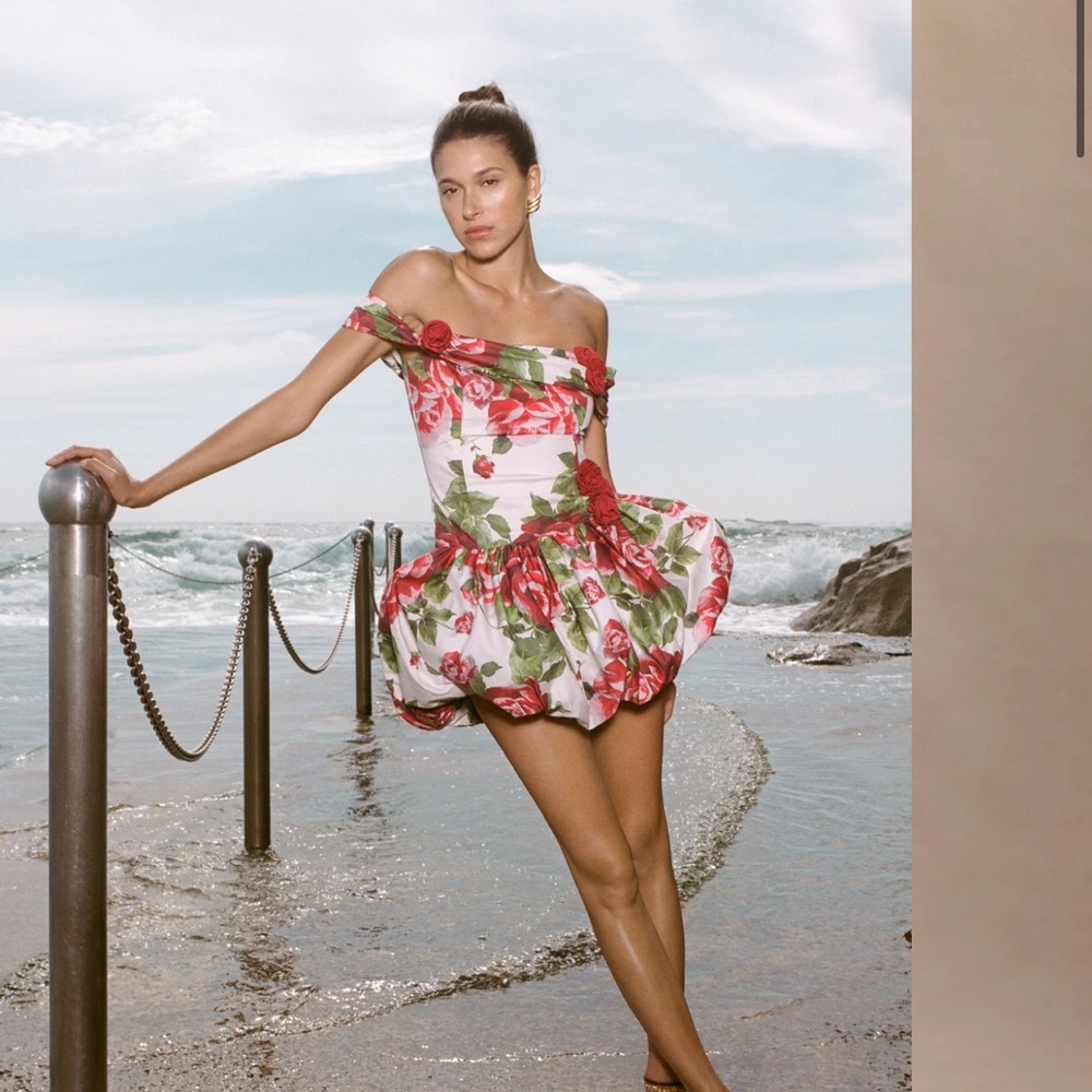 Meshki Giovanna off the shoulder mini dress